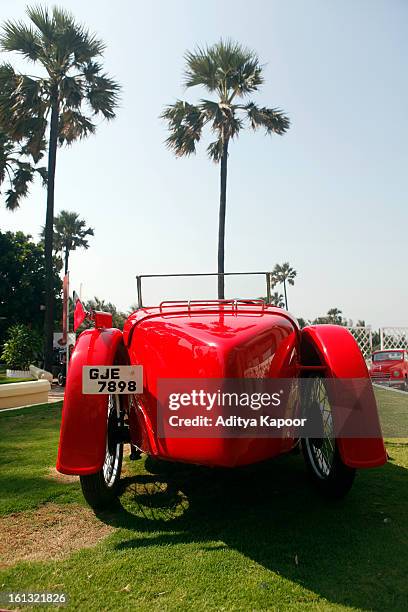 Austin 7 Ulster on display during the Pre Judging of the Cartier 'Travel With Style' Concours 2013 Opening at Taj Lands End on February 9, 2013 in...