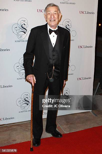 Screenwriter Shelley Berman attends the 25th Annual Scripter Awards at Edward L. Doheny Jr. Memorial Library at University of Southern California on...
