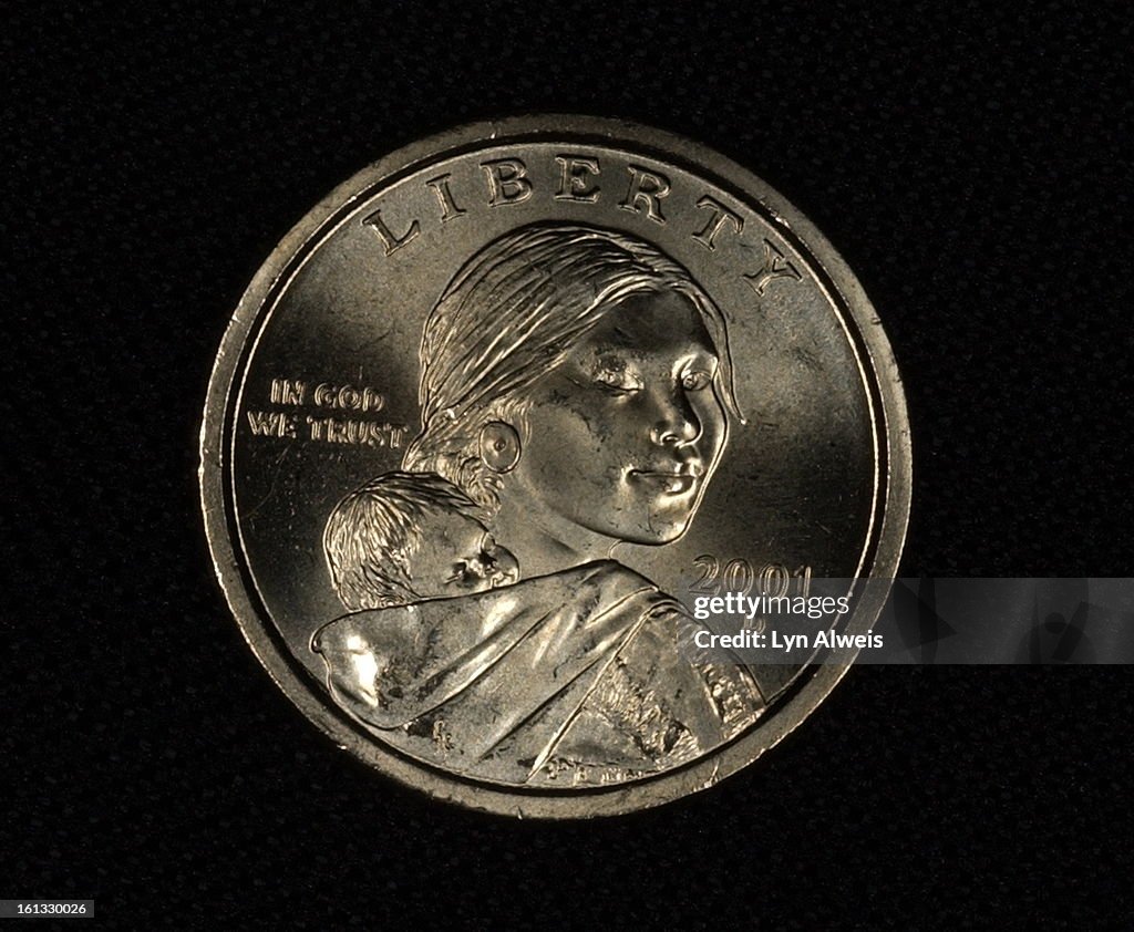 DENVER,COLORADO, DEC. 7, 2004-The Sacagawea Dollar , 2001D (only this coin) , can be purchased from a change machine at the Denver Mint's visitors center at East Colfax Ave. and Cherokee Street ( 320 West Colfax Ave.). (Lyn Alweis/The Denver Post) The coi