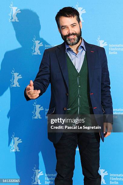 Sebastian Lelio attends the 'Gloria' Photocall during the 63rd Berlinale International Film Festival at the Grand Hyatt Hotel on February 10, 2013 in...