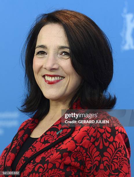 Chilean actress Paulina Garcia poses during a photocall for the film "Gloria" presented in the Berlinale Competition of the 63rd Berlin International...