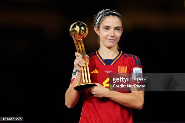 Aitana Bonmati of Spain and Barcelona Golden ball Award during the FIFA Women's World Cup Australia &amp; New Zealand 2023 Final match between Spain...