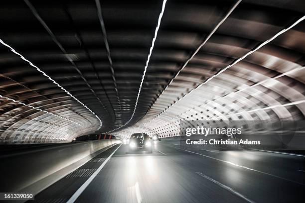 melbourne city link street tunnel at night - australia city night stock pictures, royalty-free photos & images