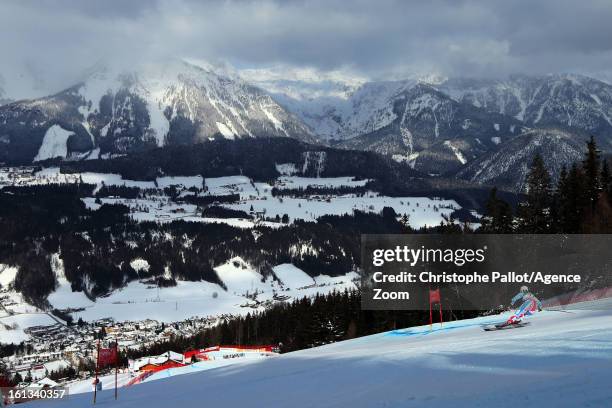 Marion Rolland of France wins the gold medal competes during the Audi FIS Alpine Ski World Championships Women's Downhill on February 10, 2013 in...