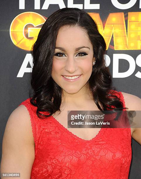 Olympic gymnast Jordyn Wieber attends the Cartoon Network 3rd annual Hall Of Game Awards at Barker Hangar on February 9, 2013 in Santa Monica,...