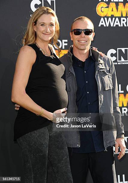 Kerri Walsh and Casey Jennings attend the Cartoon Network 3rd annual Hall Of Game Awards at Barker Hangar on February 9, 2013 in Santa Monica,...