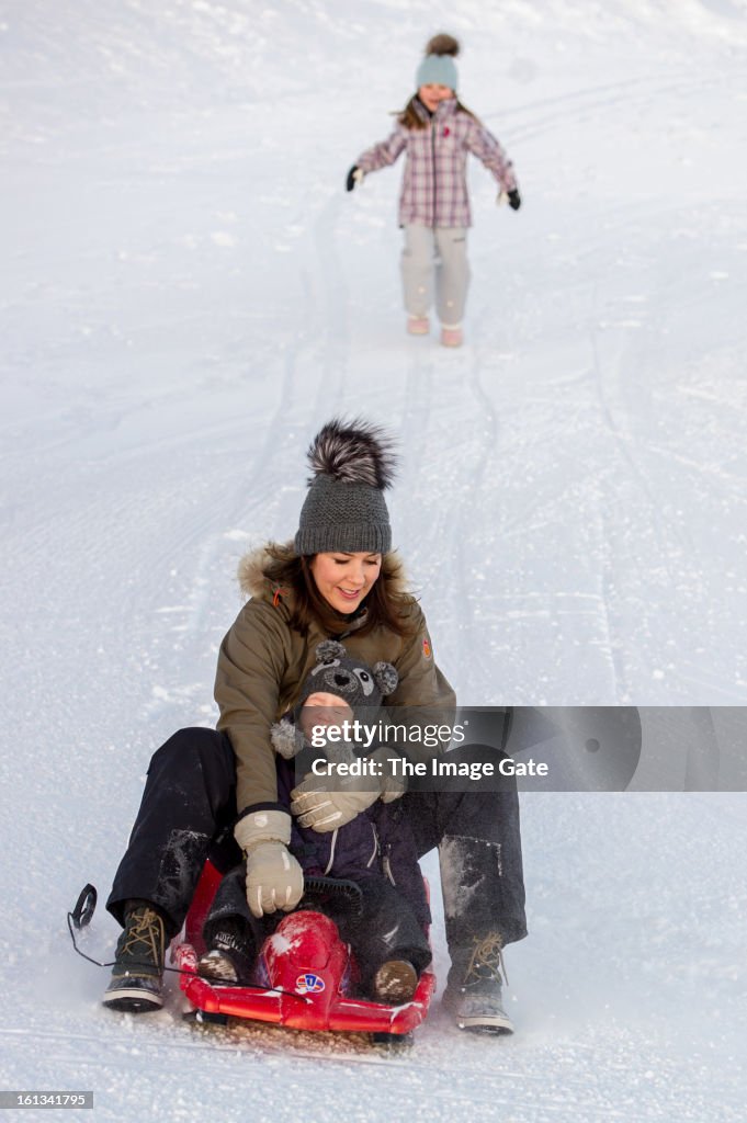Danish Royals On Ski Holiday In Verbier