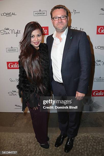 Angelique Brando and Angelique Brando; Christian Krug attend the Gala Star Night during the 63rd Berlinale International Film Festival at the Stue...