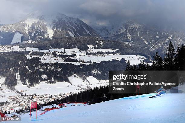 Marion Rolland of France wins the gold medal during the Audi FIS Alpine Ski World Championships Women's Downhill on February 10, 2013 in Schladming,...