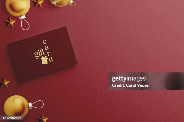 gift card in xmas time - coupon stock pictures, royalty-free photos & images