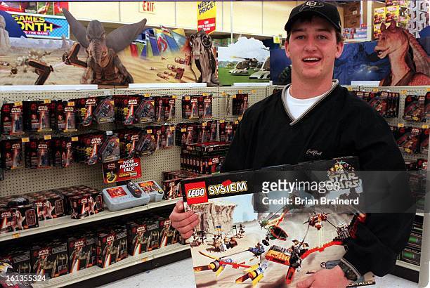 Josh Seedig picked up a starwars lego system at Toys 'R' Us at 9505 E County Line Road just after the merchandise went on sale.