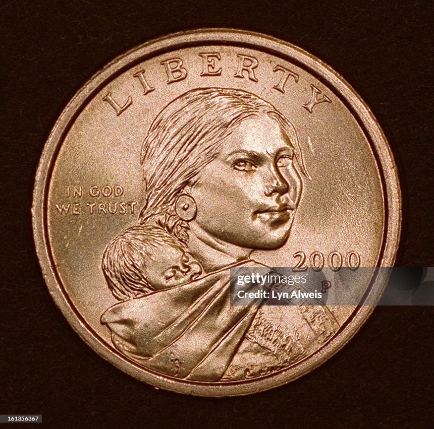 THE NEW $1.00 U.S. COIN FEATURING SACAGAWEA THIS IS THE FRONT