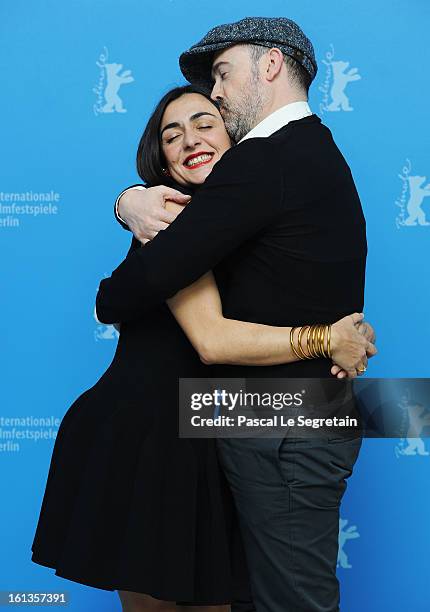 Actors Candela Pena and Javier Camara attend the 'Yesterday Never Ends' Photocall during the 63rd Berlinale International Film Festival at the Grand...