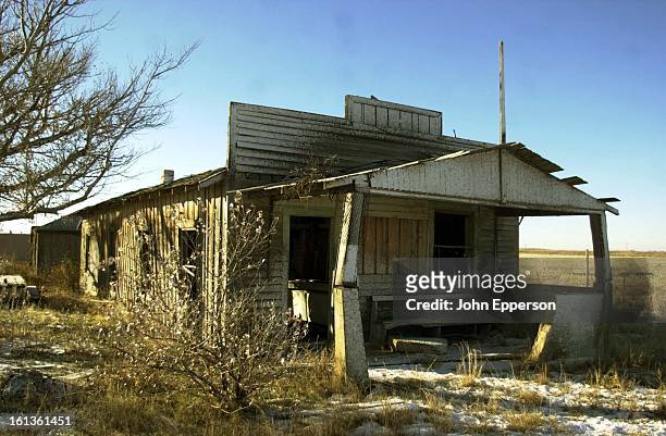 The cafe and lunch room of Dearfield community sits abandond 35 miles east of Greeley in Weld County along US34. Once the area had a population of...