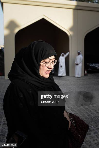 Bahraini MP Latifa Al Quood attends the National Dialogue in al-Areen Palace Hotel in Zallaq, South of Manama, on February 10, 2013. Bahrain's key...