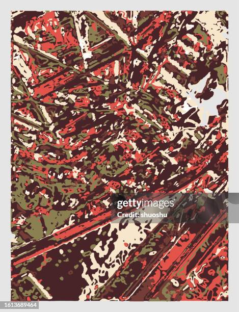 abstract neon color hand draw style liquid graffiti art pattern background - abstract expressionism stock illustrations