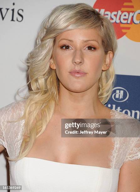 Singer Ellie Goulding arrives at the The 55th Annual GRAMMY Awards - Pre-GRAMMY Gala And Salute To Industry Icons Honoring L.A. Reid at the Beverly...