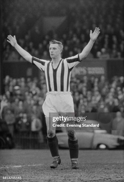 Rochdale Association Football Club full back, Stan Milburn during a League Division 4 match against Crystal Palace, London, February 11th, 1961....