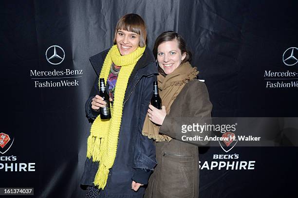 Guests attend the Fall 2013 Mercedes-Benz Fashion Week party at Le Baron on February 9, 2013 in New York City.