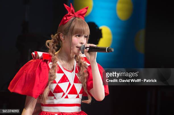 Kyary Pamyu Pamyu performs at La Cigale on February 10, 2013 in Paris, France.