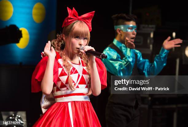 Kyary Pamyu Pamyu performs at La Cigale on February 10, 2013 in Paris, France.