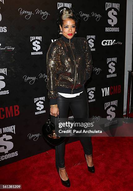 Recording Artist Kelis attends the Cash Money Records 4th annual Pre-GRAMMY Awards party on February 9, 2013 in West Hollywood, California.