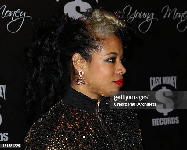 Recording Artist Kelis attends the Cash Money Records 4th annual Pre-GRAMMY Awards party on February 9, 2013 in West Hollywood, California.