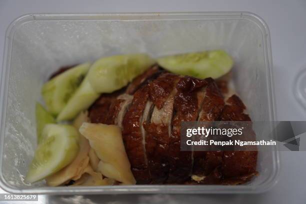 savoury roasted duck - goose meat stock pictures, royalty-free photos & images