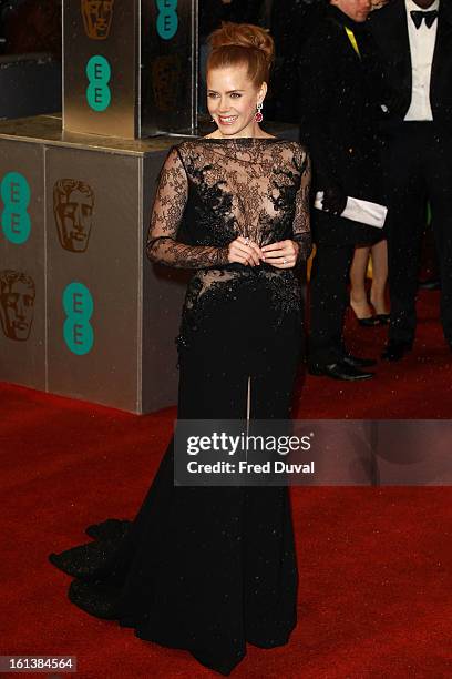 Amy Adams attends the EE British Academy Film Awards at The Royal Opera House on February 10, 2013 in London, England.