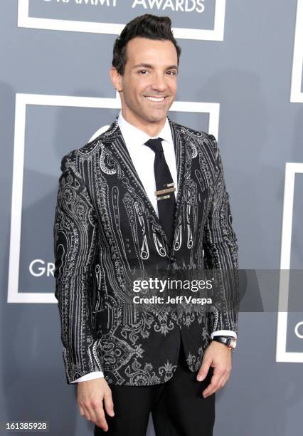 Personality George Kotsiopoulos attends the 55th Annual GRAMMY Awards at STAPLES Center on February 10, 2013 in Los Angeles, California.