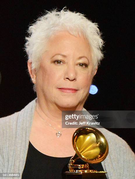 Singer/songwriter Janis Ian accepts an award onstage during the 55th Annual GRAMMY Awards at Nokia Theatre on February 10, 2013 in Los Angeles,...