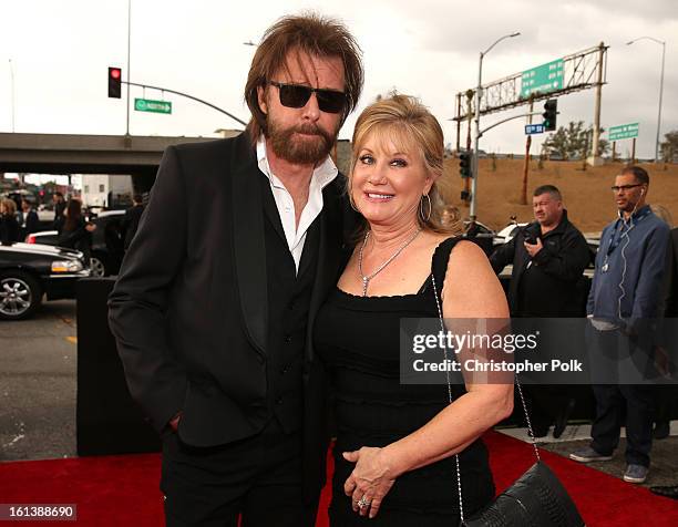 Singer Ronnie Dunn and Janine Dunn attend the 55th Annual GRAMMY Awards at STAPLES Center on February 10, 2013 in Los Angeles, California.