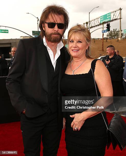 Singer Ronnie Dunn and Janine Dunn attend the 55th Annual GRAMMY Awards at STAPLES Center on February 10, 2013 in Los Angeles, California.