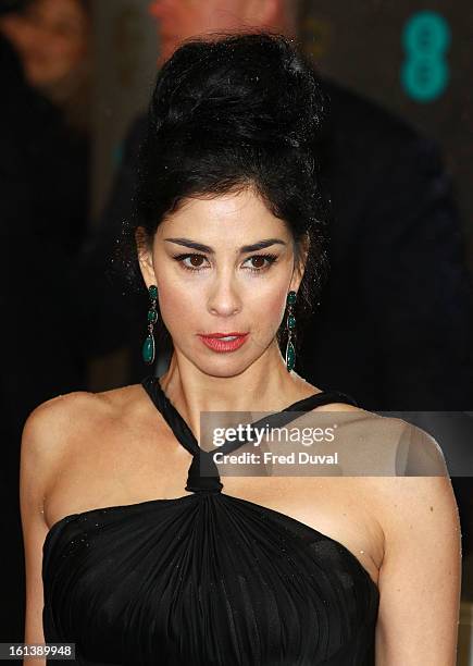 Sarah Silverman attends the EE British Academy Film Awards at The Royal Opera House on February 10, 2013 in London, England.