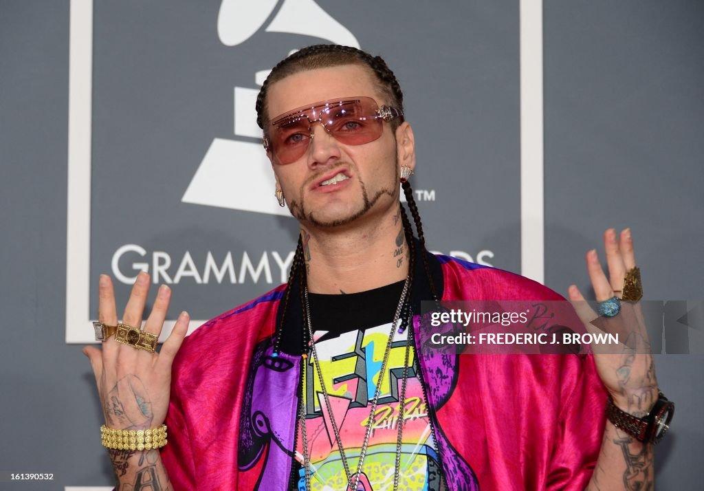 Rapper Riff Raff Rapper Riff Raff arrives on the red carpet at the Staples Center for