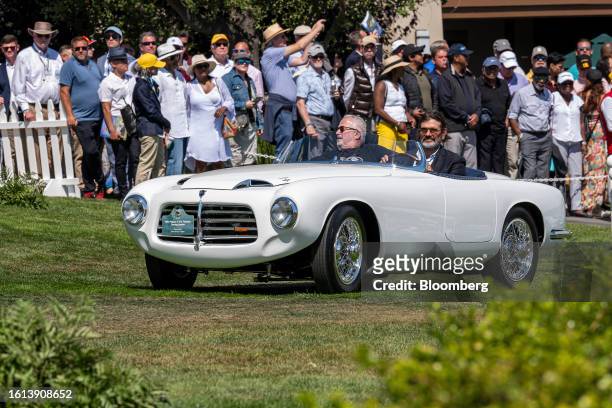 Pegaso Z-102 Tibidabo Touring Spyder, first place in Pegaso class category, during the 2023 Pebble Beach Concours d'Elegance in Pebble Beach,...