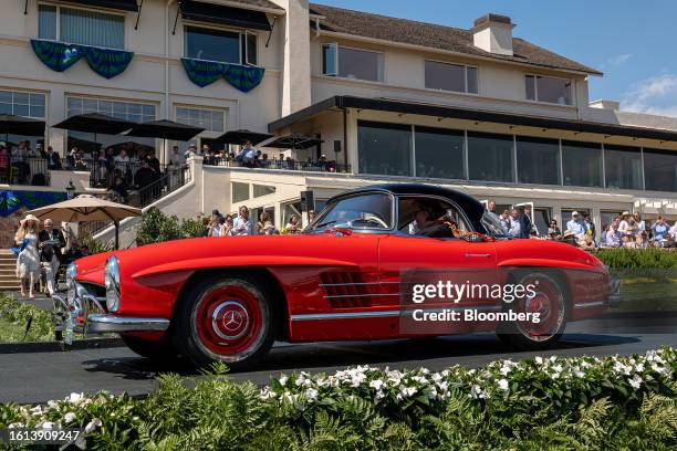 Mercedes-Benz 300 SL Roadster, 1st place Postwar Preservation class during the 2023 Pebble Beach Concours d'Elegance in Pebble Beach, California, US,...