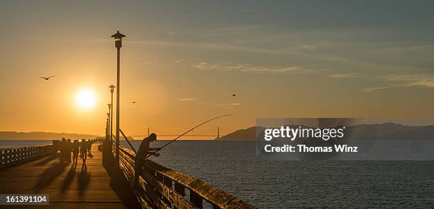 berkley marina pier - berkeley california stock pictures, royalty-free photos & images
