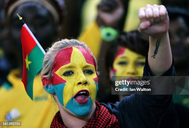 Fan during the 2013 Africa Cup of Nations Final match between Nigeria and Burkina at FNB Stadium on February 10, 2013 in Johannesburg, South Africa.