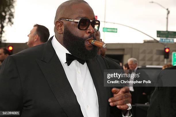 Rapper Rick Ross attends the 55th Annual GRAMMY Awards at STAPLES Center on February 10, 2013 in Los Angeles, California.