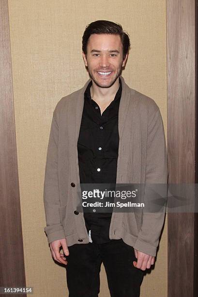 Actor Tom Pelphrey attends the "Spontaneous Construction" premiere at Guy?s American Kitchen & Bar on February 10, 2013 in New York City.