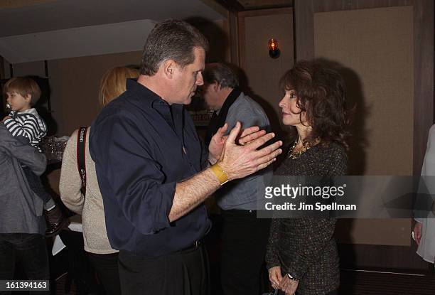 Actors Robert Newman and Susan lucci attend the "Spontaneous Construction" premiere at Guy?s American Kitchen & Bar on February 10, 2013 in New York...