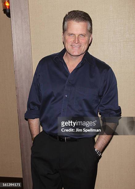 Actor Robert Newman attends the "Spontaneous Construction" premiere at Guy?s American Kitchen & Bar on February 10, 2013 in New York City.