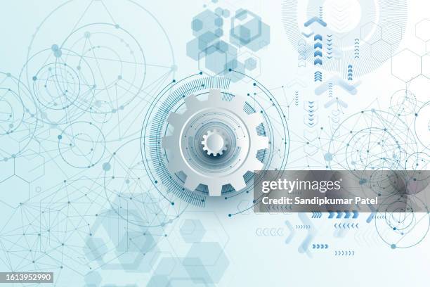 ilustraciones, imágenes clip art, dibujos animados e iconos de stock de tecnología de ingeniería mecánica vector fondo abstracto, abstracción cibernética con esquemas industriales innovadores. ilustración de stock - ingeniería-mecánica