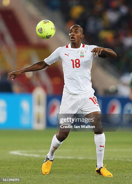 Charles Kabore of Burkina Faso during the 2013 Africa Cup of Nations Final match between Nigeria and Burkina Faso at FNB Stadium on February 10, 2013...