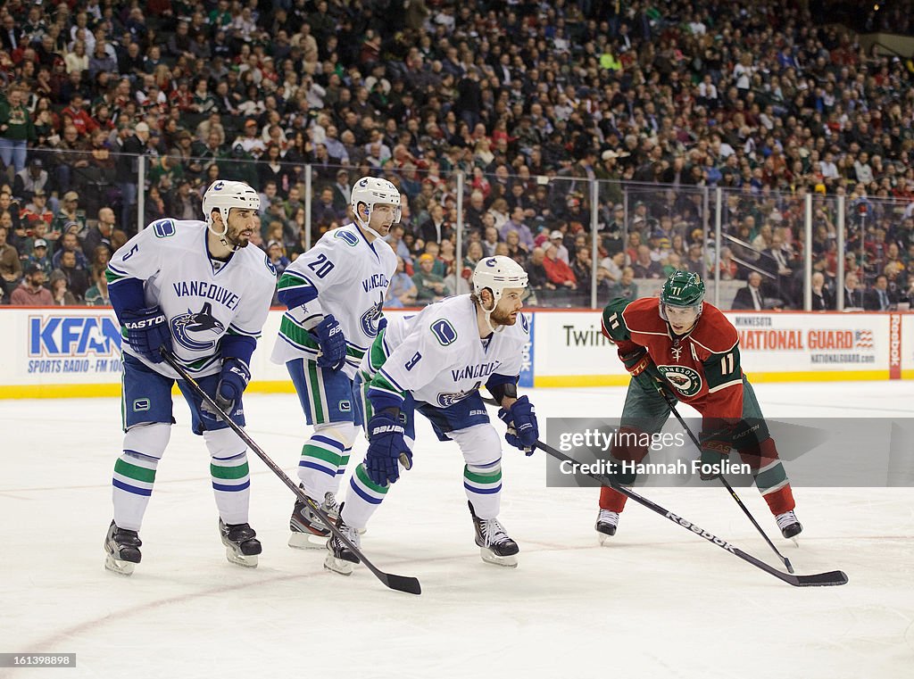 Vancouver Canucks v Minnesota Wild