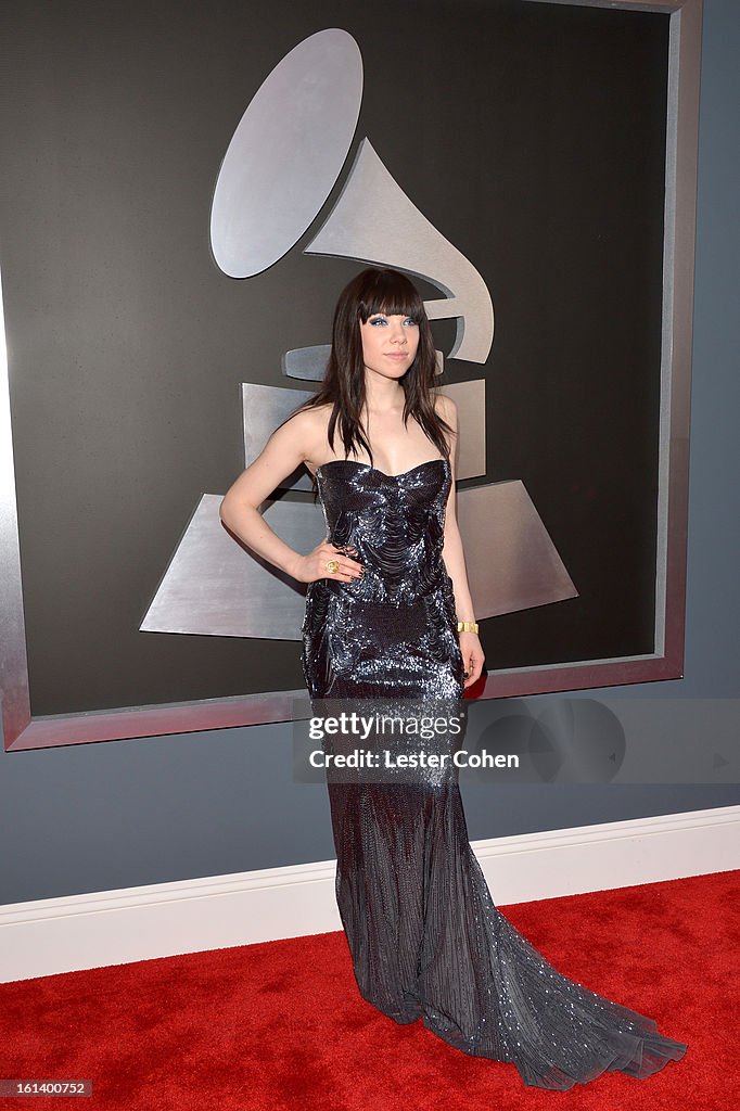 Carl Rae Singer Carly Rae Jepsen attends the 55th Annual GRAMMY Awards at ...