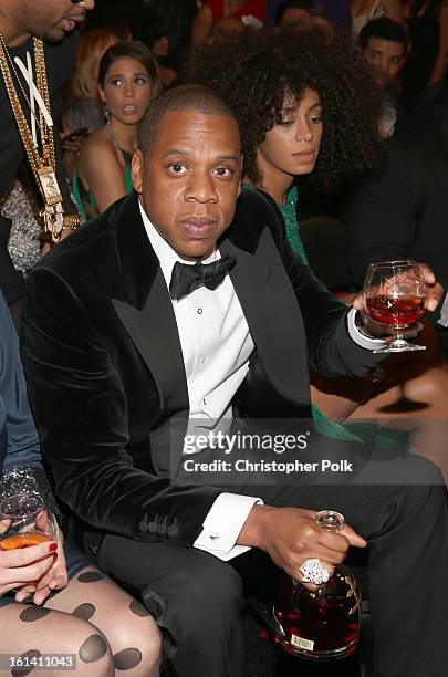 Rapper Jay-Z attends the 55th Annual GRAMMY Awards at STAPLES Center on February 10, 2013 in Los Angeles, California.
