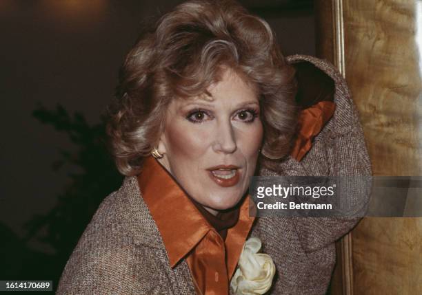 Close-up of British singer Dusty Springfield in London, England, January 29th 1978.