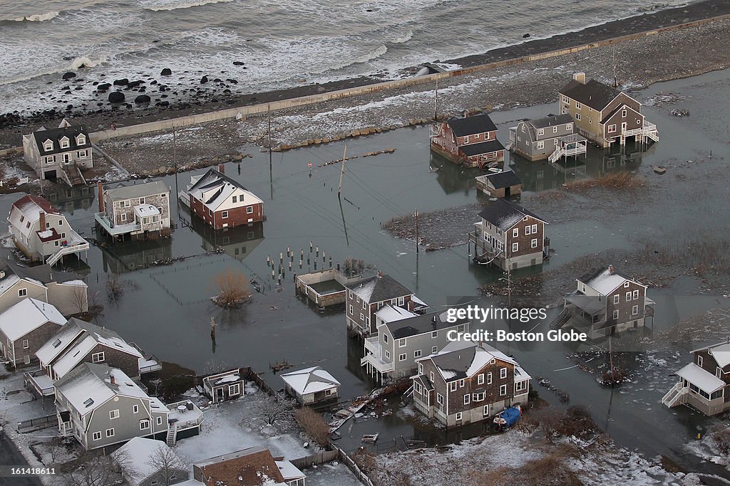 Aerial View Of Aftermath Of Blizzard Of 2013